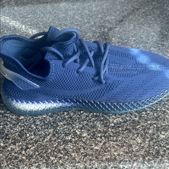 PONY Stylish Navy Blue Knit Sneakers - Picture 7 of 8